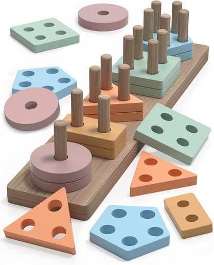 Montessori Wooden Shape Sorter Toy