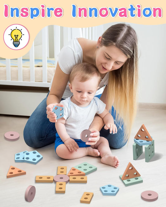 Montessori Wooden Shape Sorter Toy